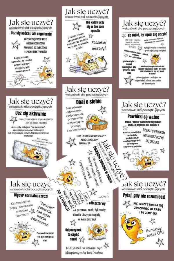 Jak się uczyć?  - gazetka na szkolny korytarz (e-book)