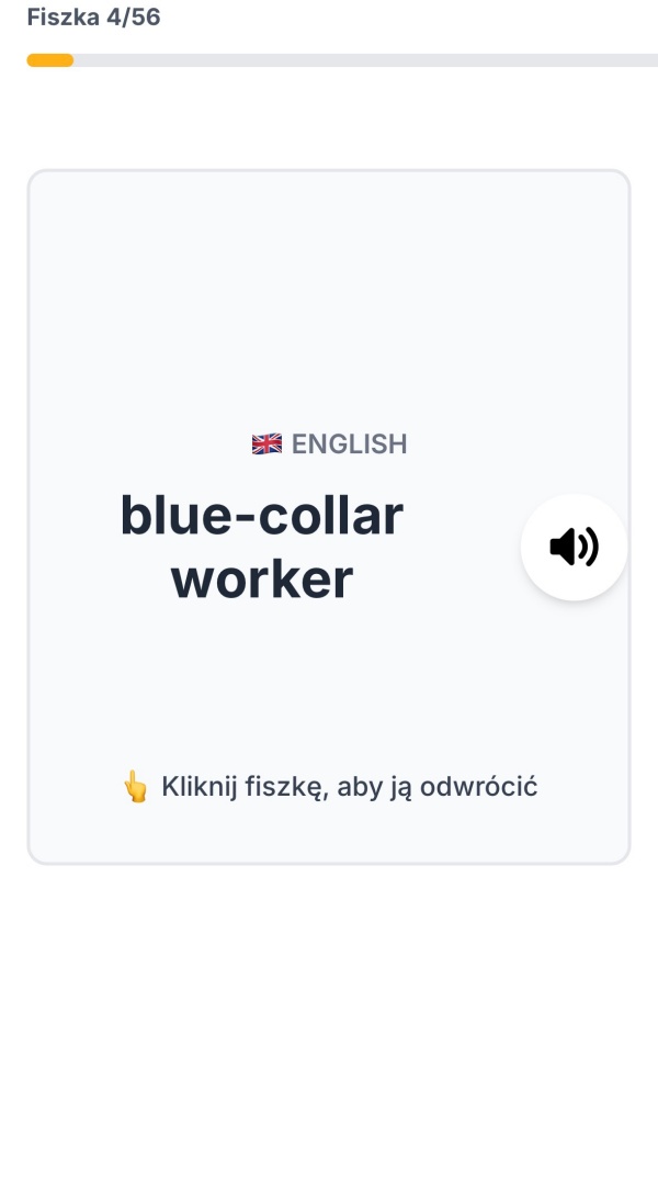 Screenshot Fiszki maturalne — aplikacja do nauki angielskich słówek