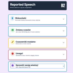 reported_speech_b2 Mowa zależna - Reported Speech - interaktywna infografika B2