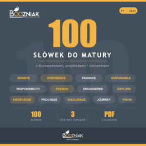 100 słówek do matury 100 słówek do matury z angielskiego - poziom podstawowy - z ćwiczeniami i kluczem (e-book)