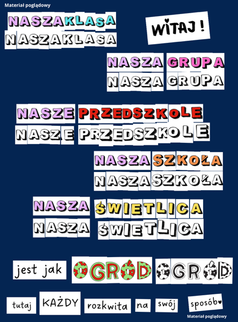 Witaj szkoło 2 Gazetka całoroczna/na rozpoczęcie roku szkolnego – „Nasza klasa jest jak ogród – tutaj każdy rozkwita na swój sposób”(e-book)