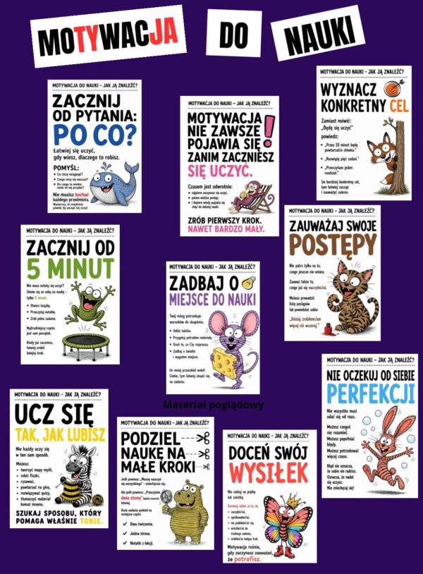 motywacja do nauki „Motywacja do nauki – jak ją znaleźć?” - gazetka (e-book)