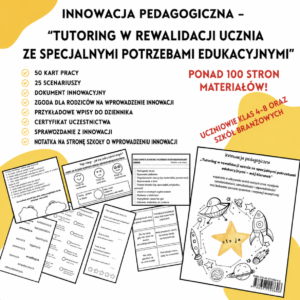 tutoring w rewalidacji0 „Mój kierunek - tutoring w rewalidacji” - innowacja pedagogiczna na rewalidacji (e-book)