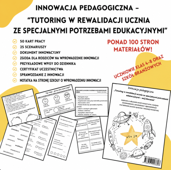 „Mój kierunek - tutoring w rewalidacji” - innowacja pedagogiczna na rewalidacji (e-book)